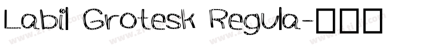 Labil Grotesk Regula字体转换